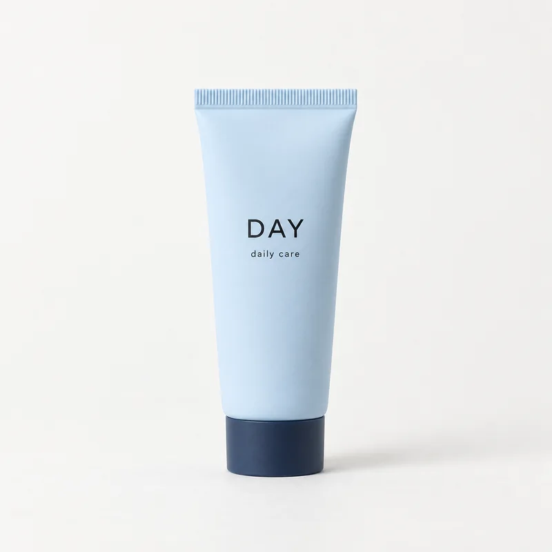 DAY blue daily-care tube on a clean studio background